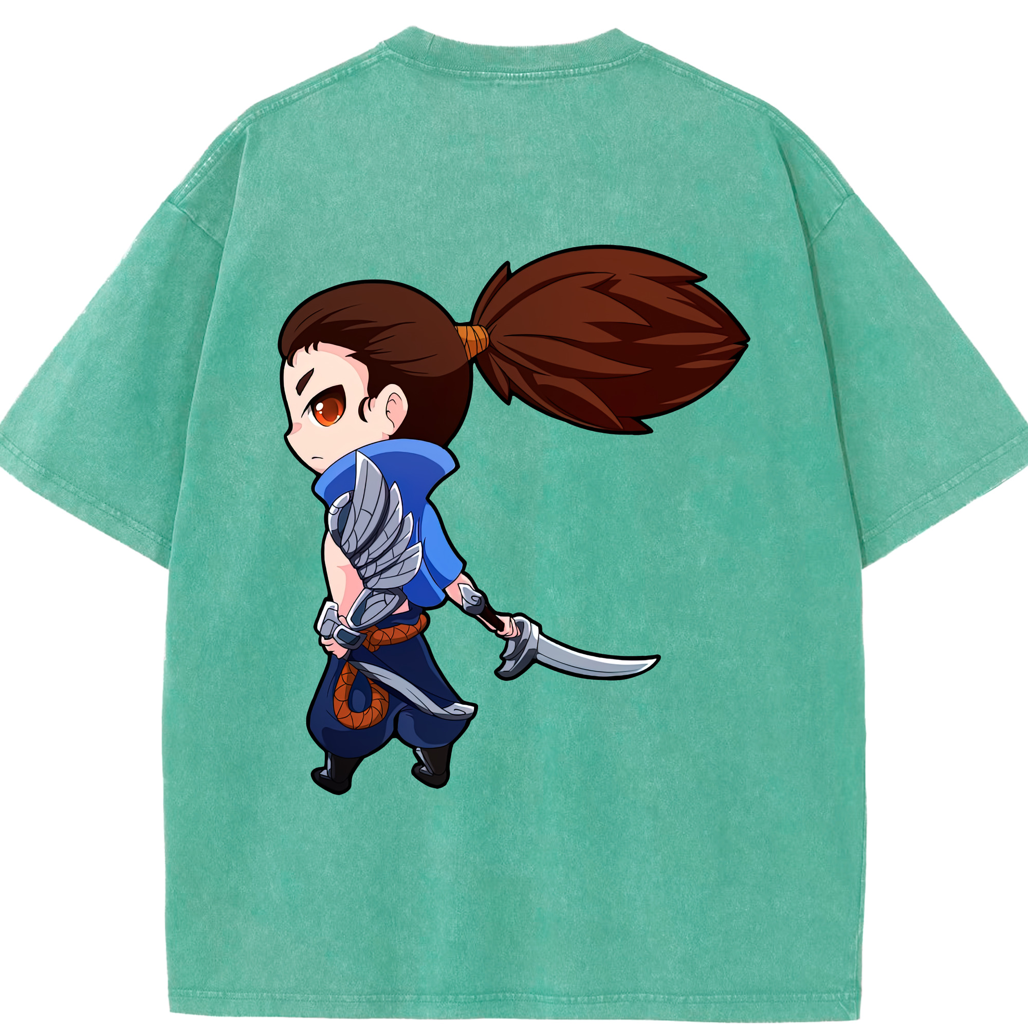 リーグ・オブ・レジェンド League of Legends LOL 綿100% ヴィンテージ風 半袖Tシャツ（背面プリント）